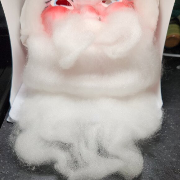 Vintage Santa Claus Disguise Mask with Box Scary Santa Face - Picture 9 of 14